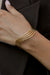 Pearl of the West Wave Bangle — Worn view
