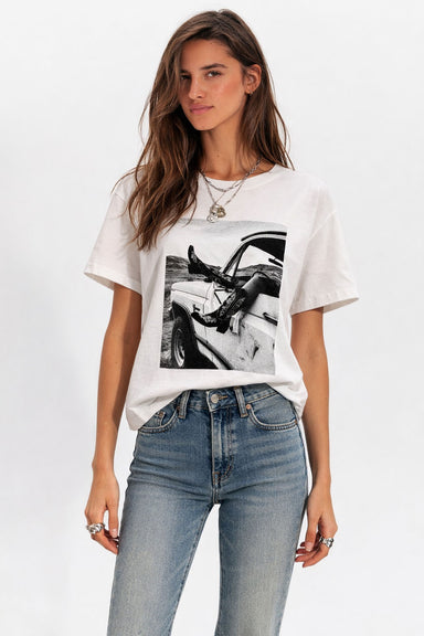 pearl of the west boots tee white