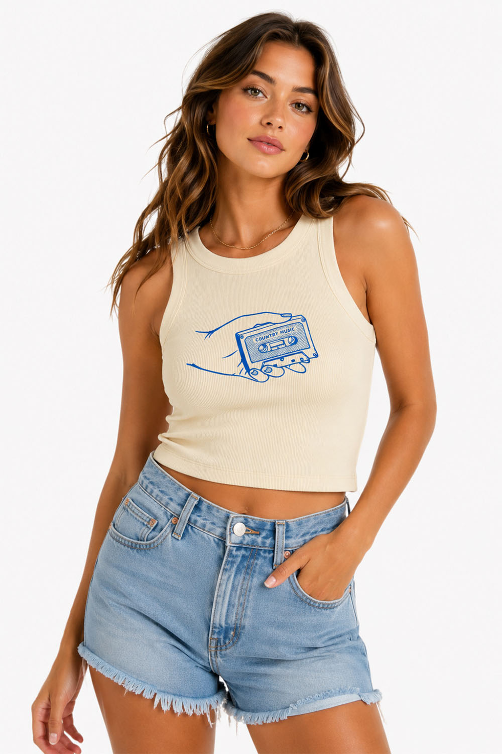 pearl of the west cassette tank ecru