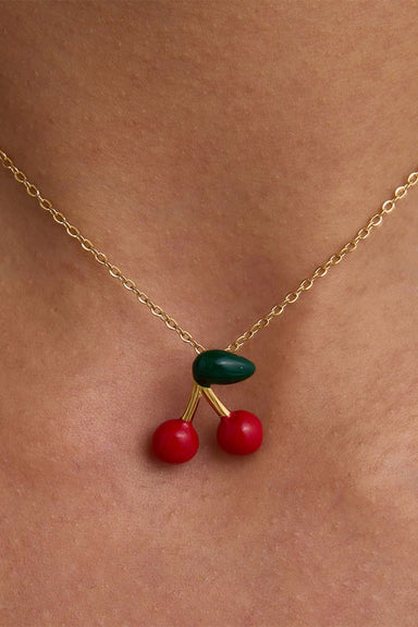 Pearl of the West - CHERRY NECKLACE 18K GP SS - Model