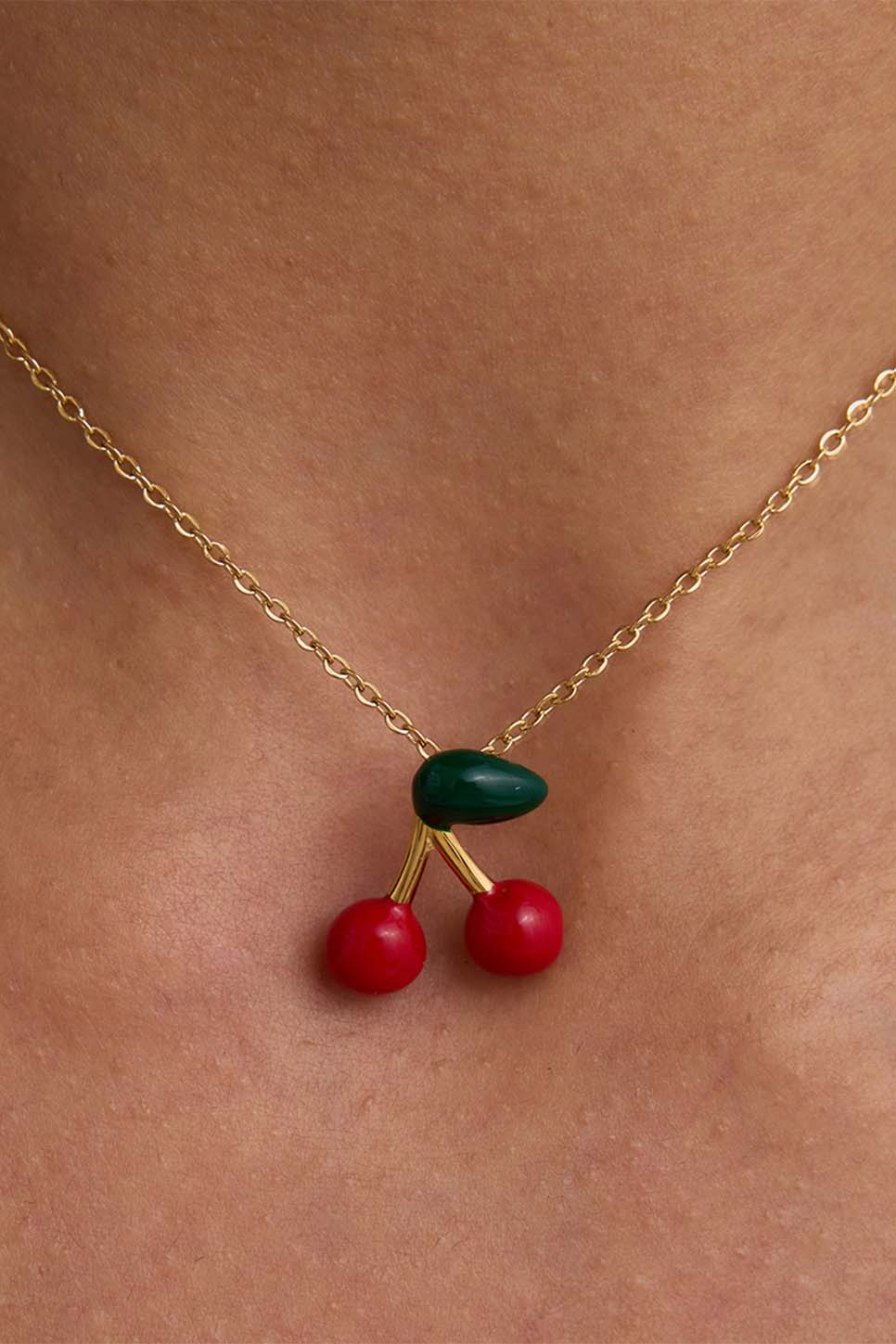 Pearl of the West - CHERRY NECKLACE 18K GP SS - Model