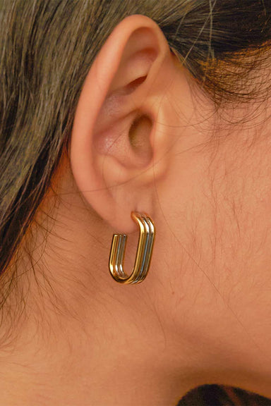 Pearl of the West - CONNECT EARRING 18K GP SS - Model