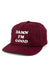 Pearl of the West - Damn Hat - Burgundy - Profile