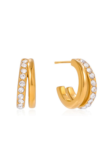 pearl of the west double hollow hoops 