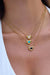 Pearl of the West - GIGI NECKLACE 18K GP SS - Blue - Model