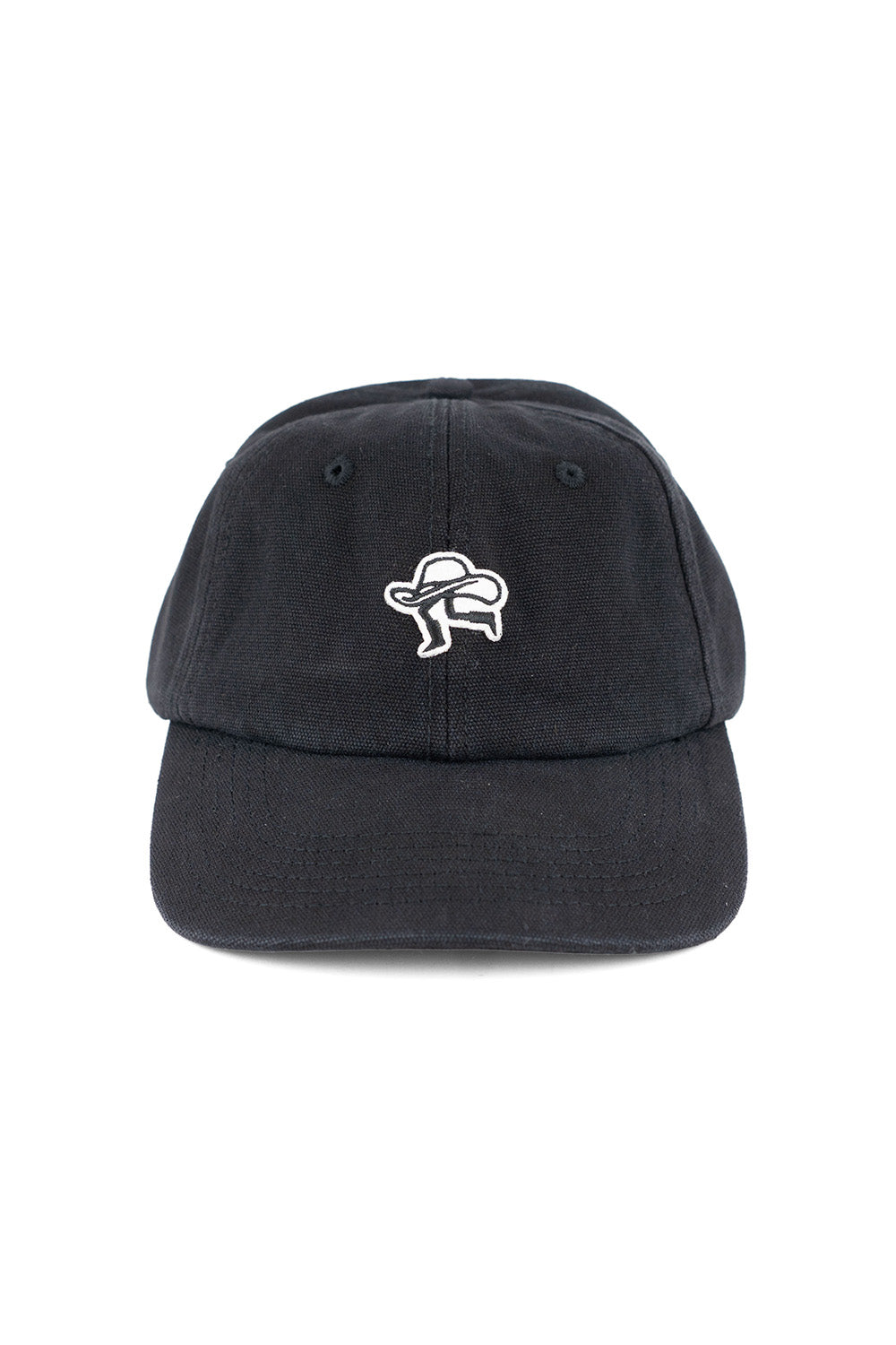 pearl of the west legggy dad hat vintage black front