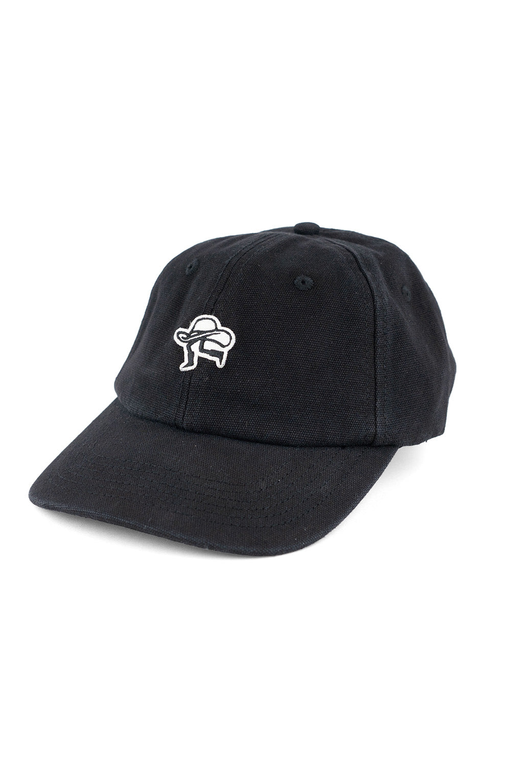 pearl of the west legggy dad hat vintage black profile