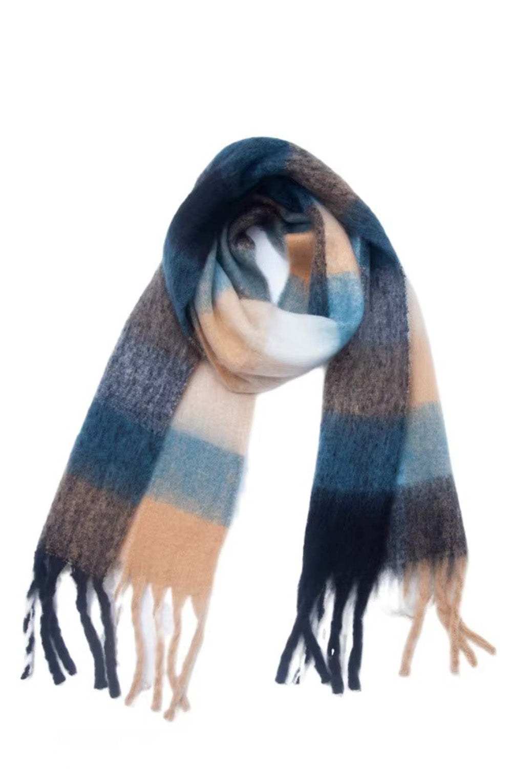 pearl of the west long plaid scarf coast