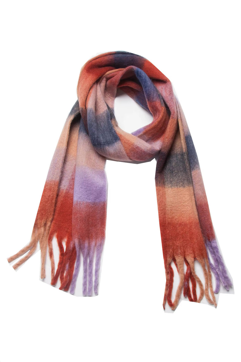 pearl of the west long plaid scarf terra