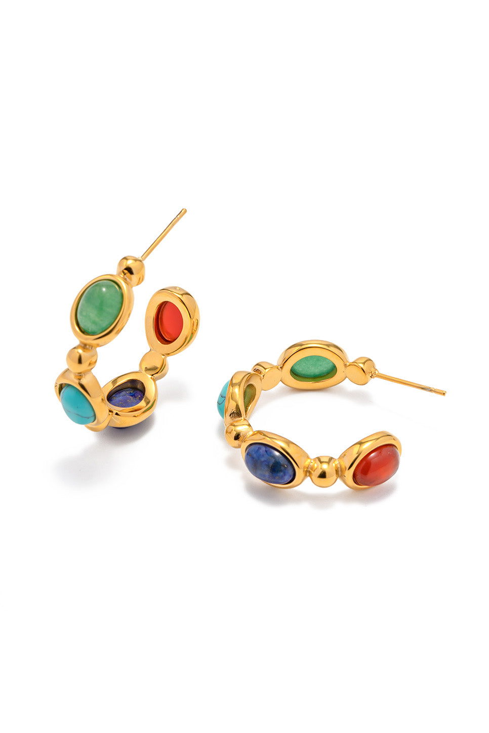 Pearl of the West - MARDI GRAS EARRING 18K GP SS