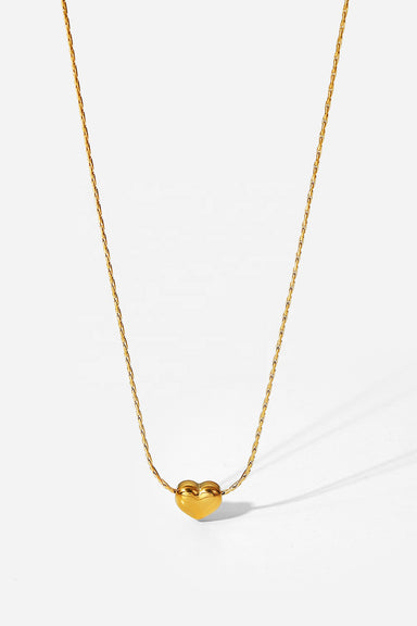 Pearl of the West - SIMPLE HEART NECKLACE 18K GP SS