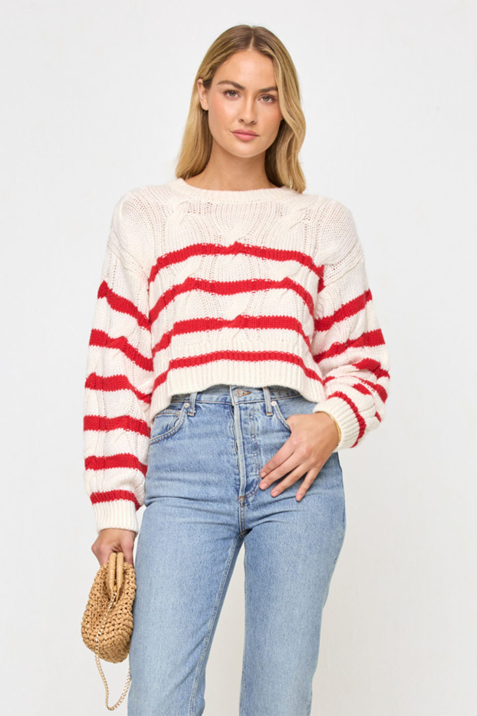 L*Space - Kensley Pullover - Cream/Flame - Front