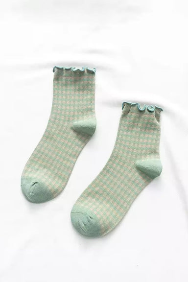 Pearl of the West - Picnic Sock - Avocado