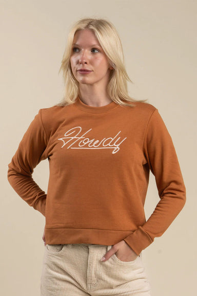 Sendero - Howdy Drop Shoulder Sweatshirt - Meerkat