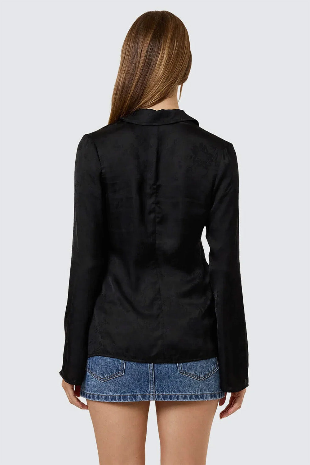 Thrills - Lost in the Light Tie Top - Black - Back