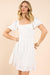 Sadie & Sage - Sugarloaf Mini Dress - White - Front