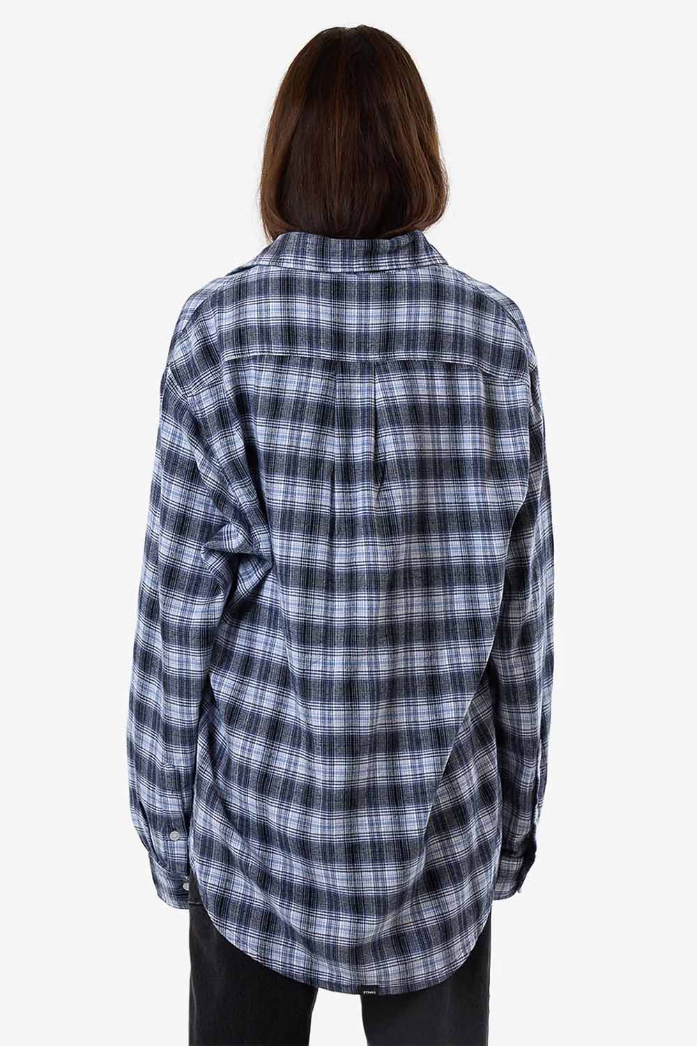 Thrills - Friendly Service Flannel Shirt - Iceberg - Back