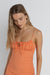Rhythm - Andie Gathered Mini Dress - Peach - Detail