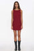 Thrills - Knox Mini Dress - Garnet Red - Front