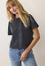 Marine Layer - Luxe Crew Tee - Black - Front