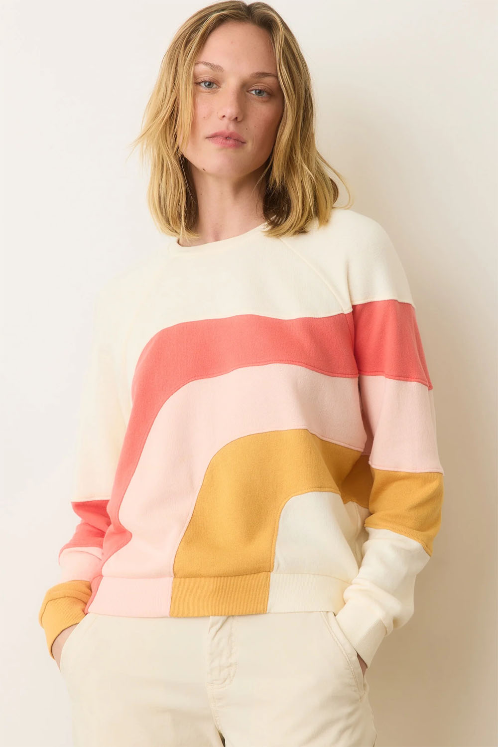 Marine Layer - Vintage Terry Sweatshirt - Warm Wave - Profile