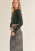 Sadie & Sage - Nelly Mock Neck Top - Black - Side