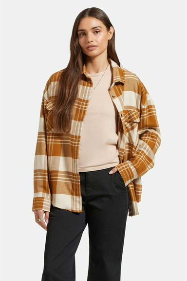 Brixton - Bowery Flannel - Washed Copper/Whitecap - Front