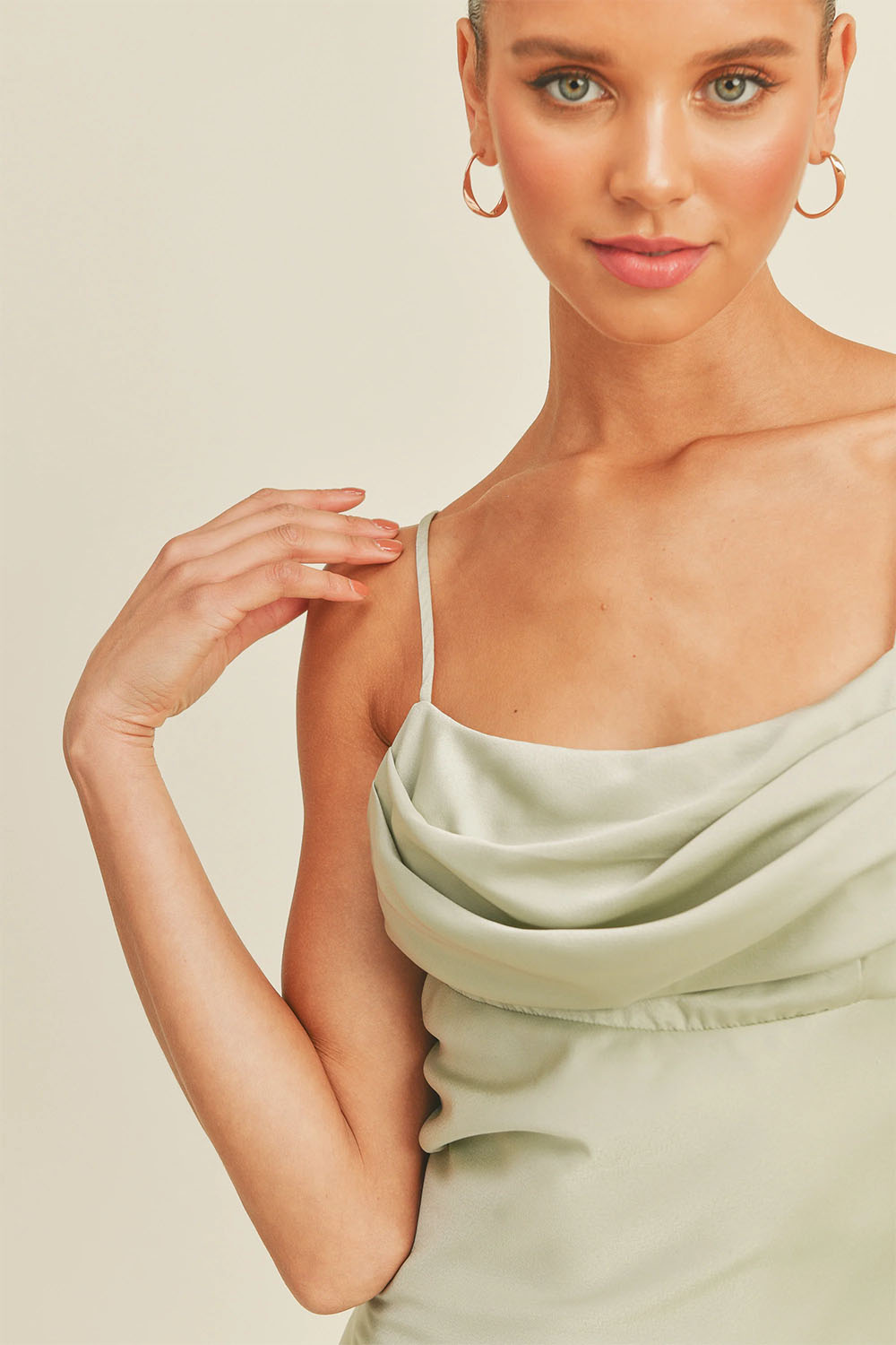 Reset by Jane - Serenity Dress - Sage - Detail