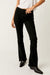 Free People - Level Up Slit Bootcut - Pitch Black - Front