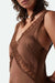 Brixton - The Ridge Slip Dress - Pinecone Brown - Detail