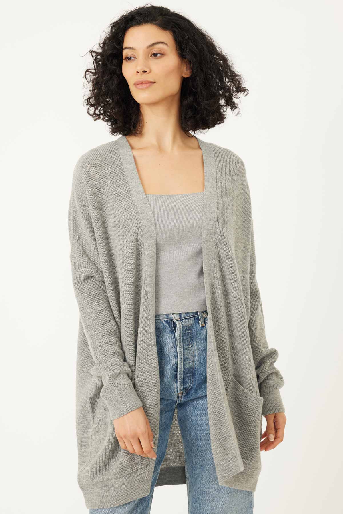 Stitches & Stripes - Cooper Cardigan - Heather Grey