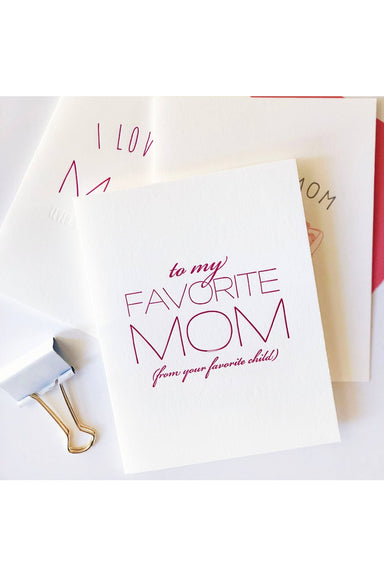 Steel Petal Press - Favorite Mom Card
