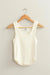 Double Zero - Timeless Threads Acid Washed Tank Top - Cream - Front