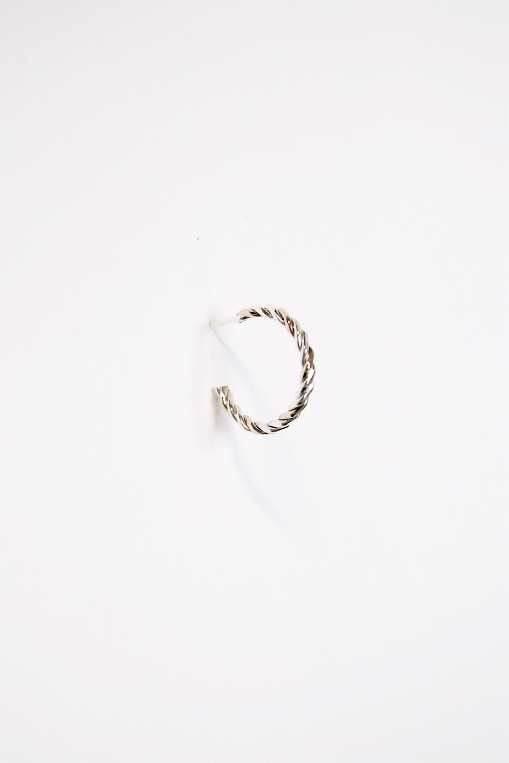 Able - Two Tone Twist Hoops - Gold