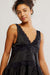 Free People - In This Groove Mini Slip - Washed Black - Detail
