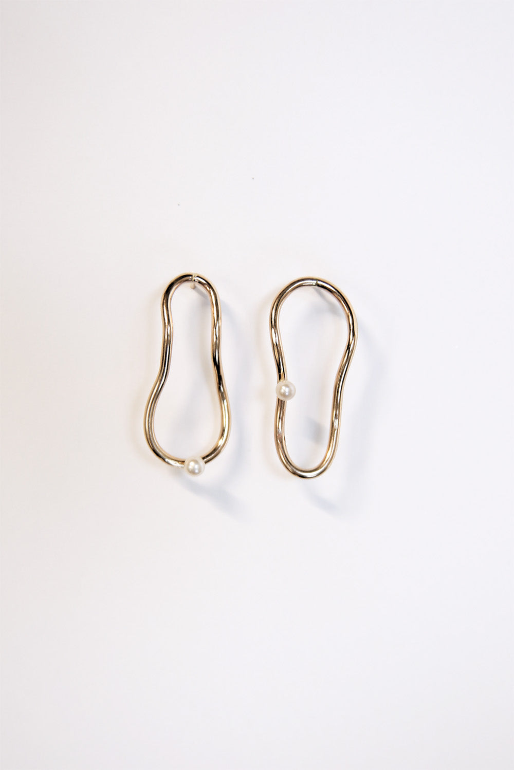 Able - Pearl Orbit Earrings - Gold