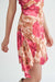 Sage the Label - Empowered Shirred Mini Dress - Fuschia Multi - Bottom Detail