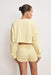 Good American - Terry Cropped Crewneck - Light Ray - Back