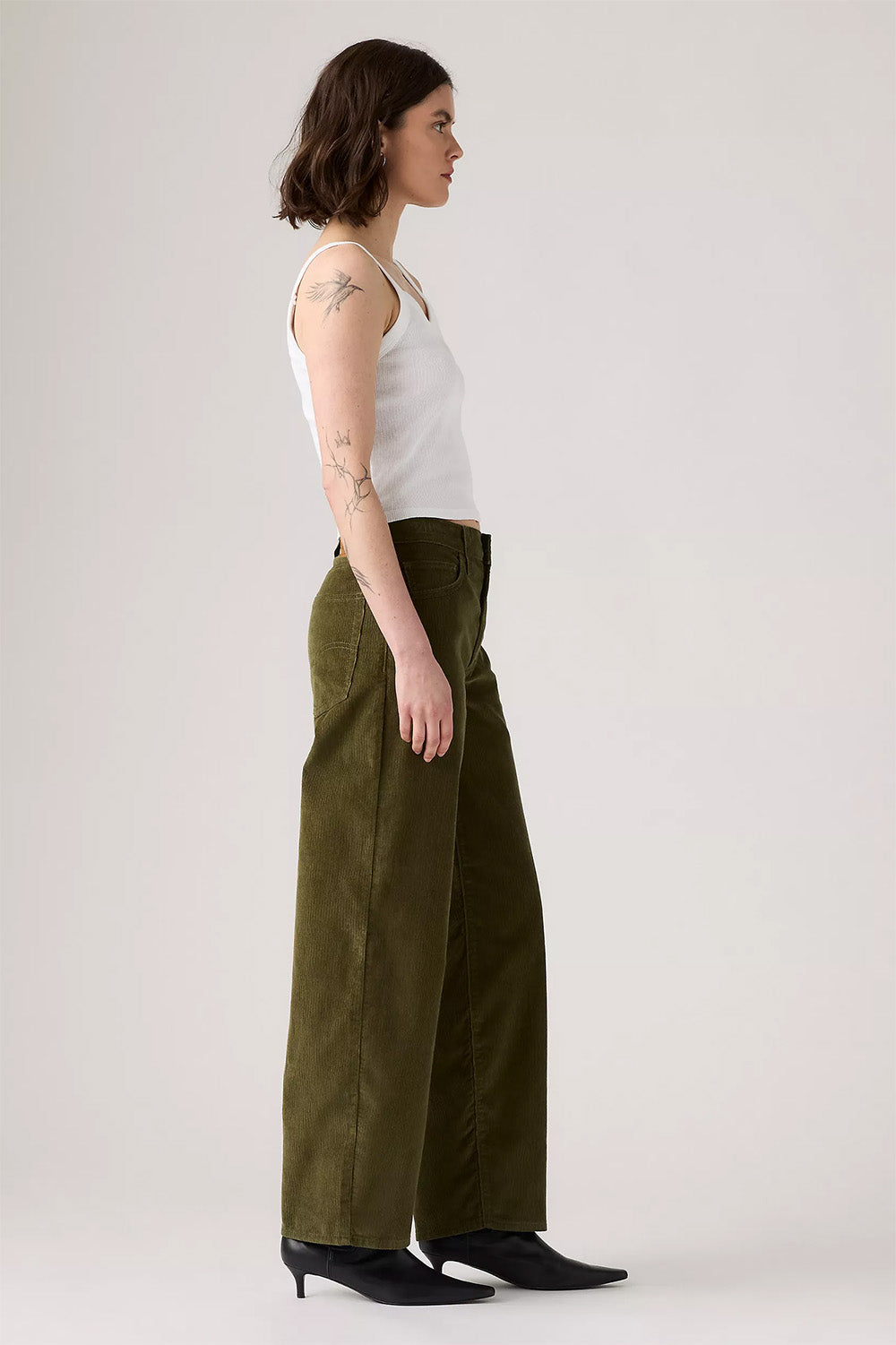 Levis - Baggy Dad - Ivy Green - Side