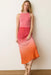 Marine Layer - LEXI RIB SUN-IN HIGH NECK CROP TANK - Hibiscus