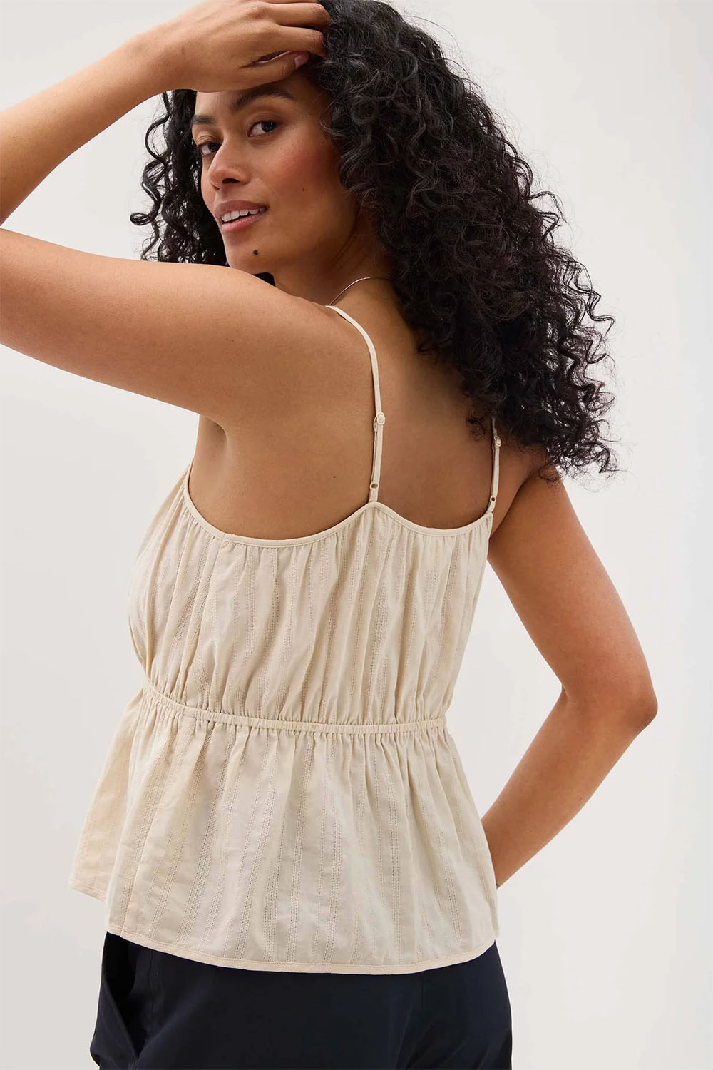 Richer Poorer - Isabella Tank - Oat Milk - Back
