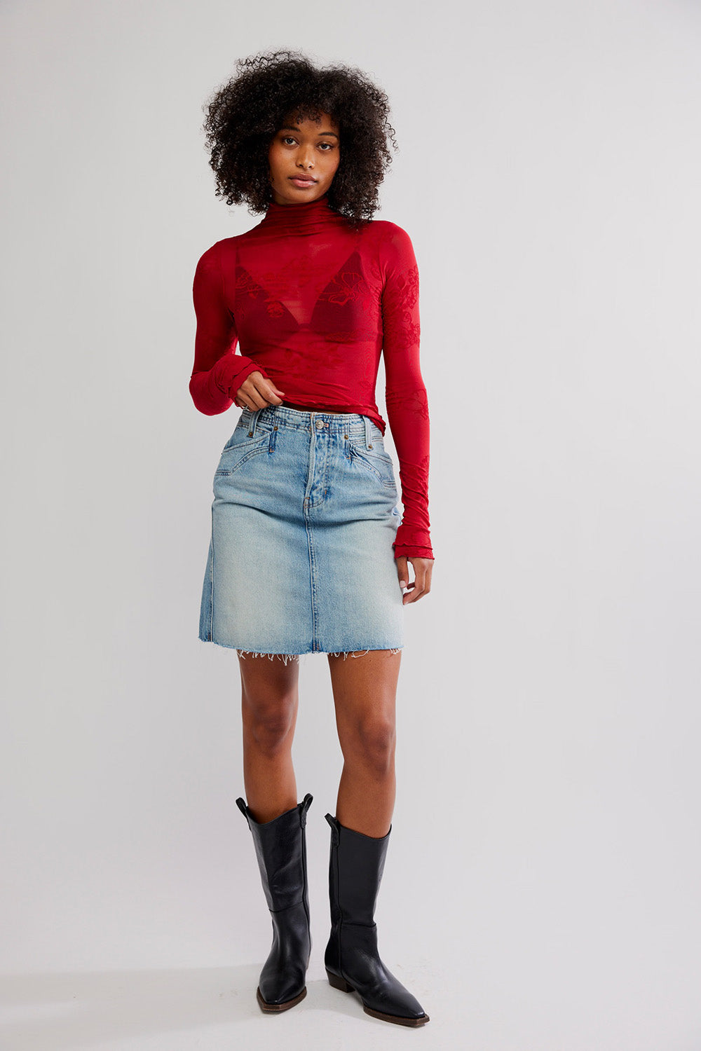 Free People - You Decide LS - Deep Cherry