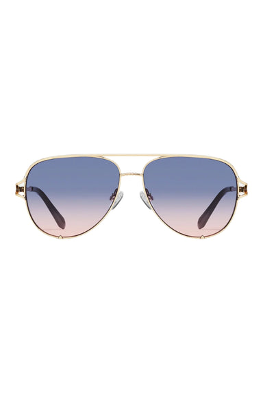 Quay - High Key Twist - Gold/Blue Rose - Front