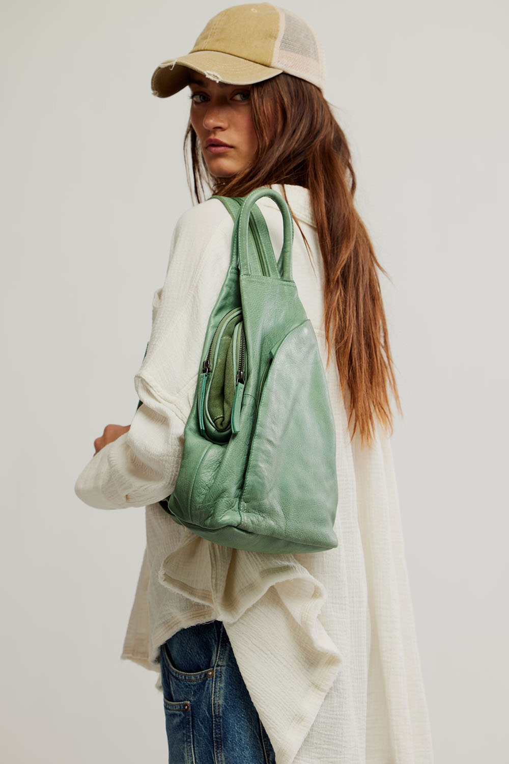 Free People - WTF SOHO CONVERTIBLE SLING - Secret Sage - Model