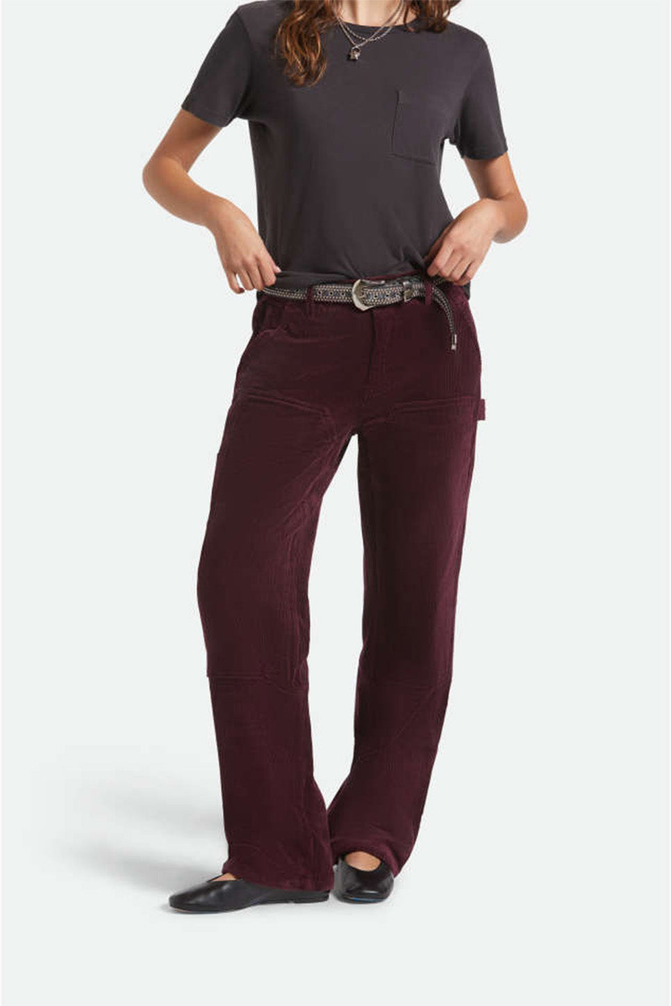Brixton - Essex Patched Painter Pant - Port - Front