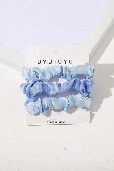 Pearl of the West - Hair Scrunchie 3 Pack - Blue