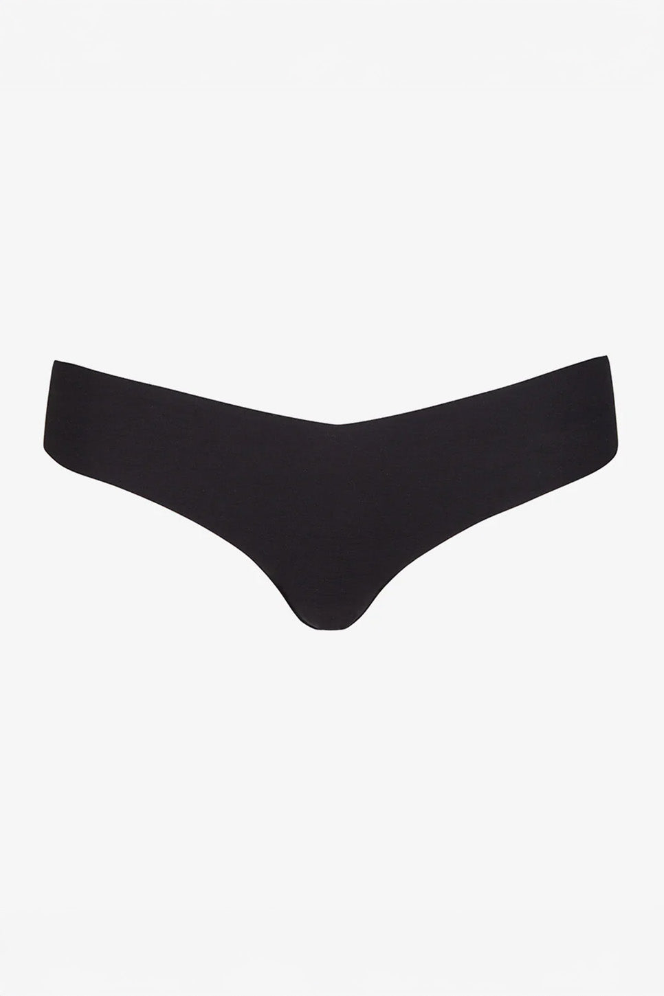 Commando - Cotton Solid Thong - Black