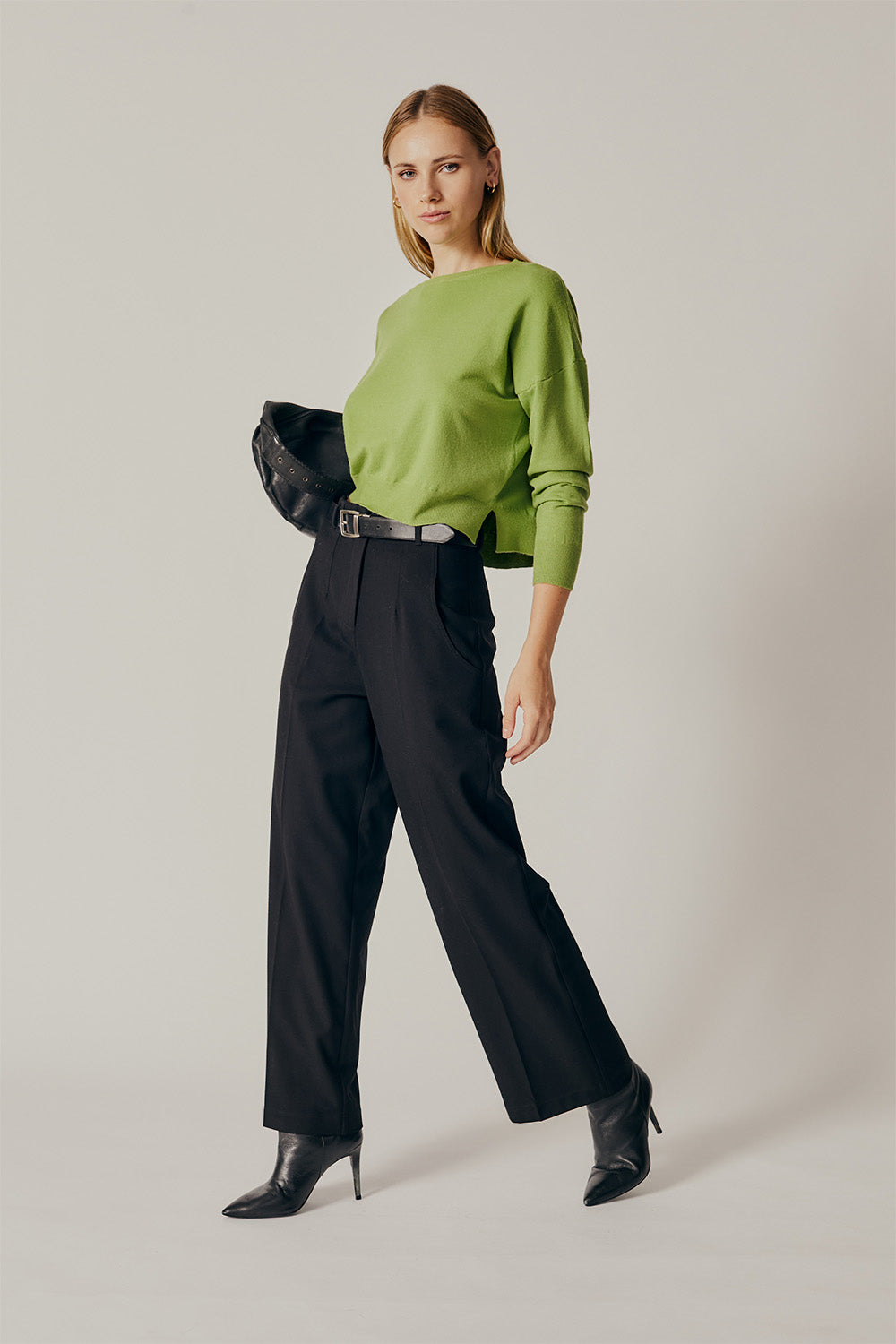 Deluc - Polly Sweater - Green - Side
