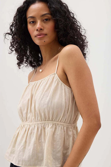 Richer Poorer - Isabella Tank - Oat Milk - Side