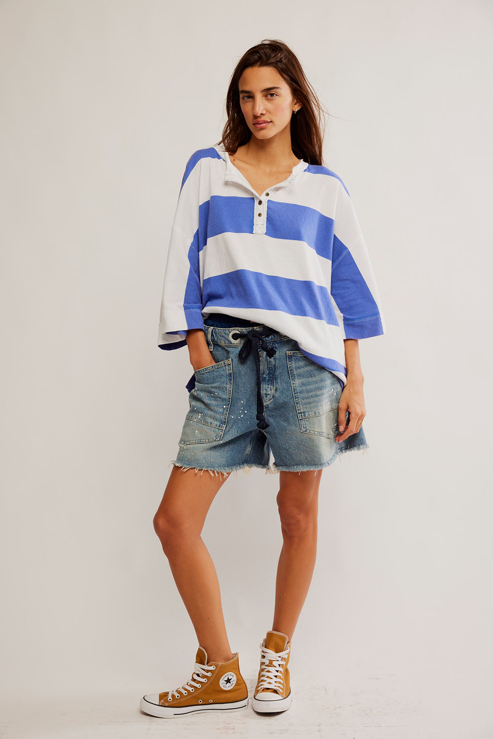 Free People - Wonderful Tee - Blue Combo